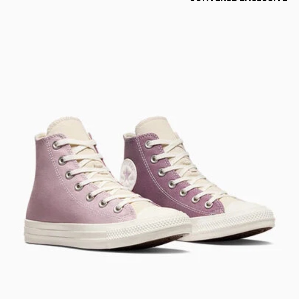 Converse High-Top Sneakers Tri colored in Purple and White